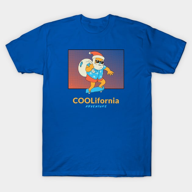 Merry Christmas Coolifornia Adventure T-Shirt by Heyday Threads